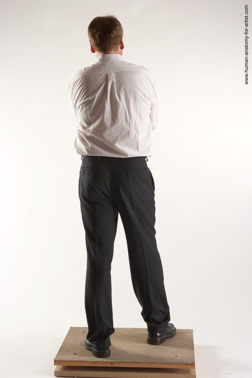 Casual Man White Standing poses - ALL Average Short Brown Standing poses - simple Academic