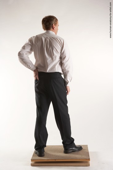 Casual Man White Standing poses - ALL Average Short Brown Standing poses - simple Academic