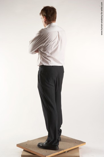 Casual Man White Standing poses - ALL Average Short Brown Standing poses - simple Academic