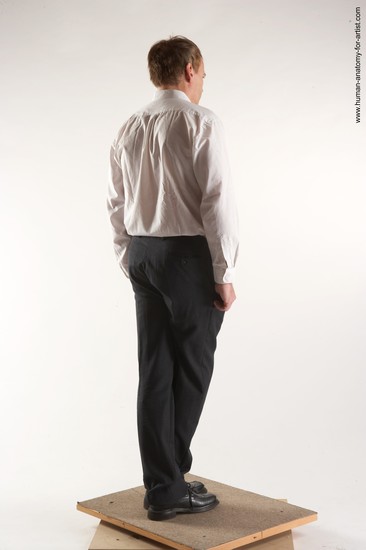 Casual Man White Standing poses - ALL Average Short Brown Standing poses - simple Academic