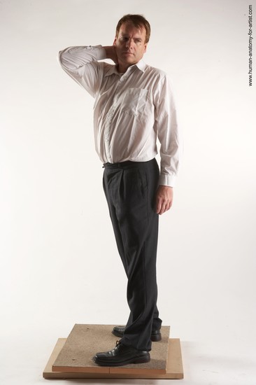 Casual Man White Standing poses - ALL Average Short Brown Standing poses - simple Academic