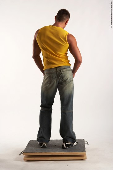 Casual Man White Standing poses - ALL Muscular Short Brown Standing poses - simple Academic