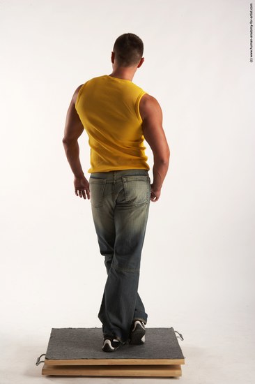 Casual Man White Standing poses - ALL Muscular Short Brown Standing poses - simple Academic