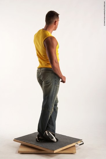 Casual Man White Standing poses - ALL Muscular Short Brown Standing poses - simple Academic