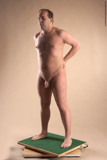 Nude Man White Standing poses - ALL Average Short Brown Standing poses - simple Realistic