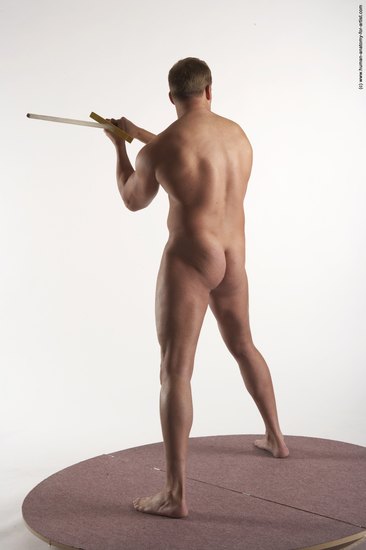 Nude Fighting Man White Standing poses - ALL Average Short Brown Standing poses - simple Realistic