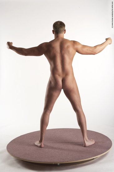 Nude Man White Standing poses - ALL Average Short Brown Standing poses - simple Realistic