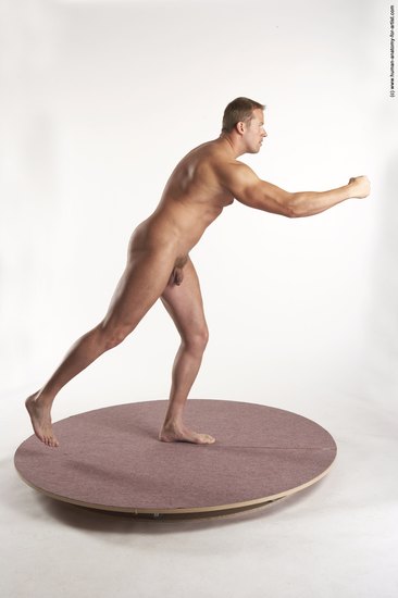 Nude Man White Standing poses - ALL Average Short Brown Standing poses - simple Realistic