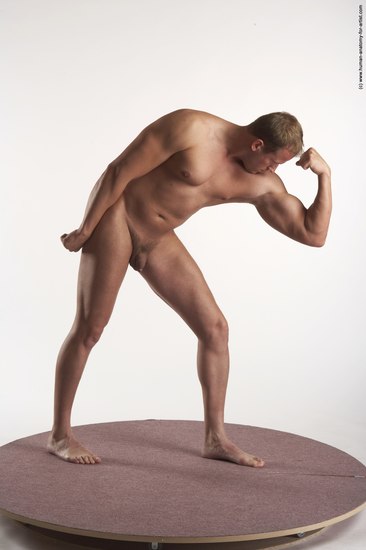 Nude Man White Standing poses - ALL Average Short Brown Standing poses - simple Realistic