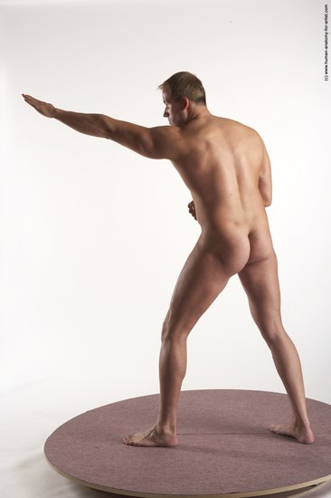 Nude Man White Standing poses - ALL Average Short Brown Standing poses - simple Realistic