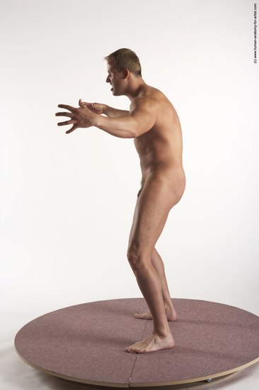 Nude Man White Standing poses - ALL Average Short Brown Standing poses - simple Realistic