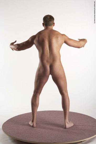 Nude Man White Standing poses - ALL Average Short Brown Standing poses - simple Realistic