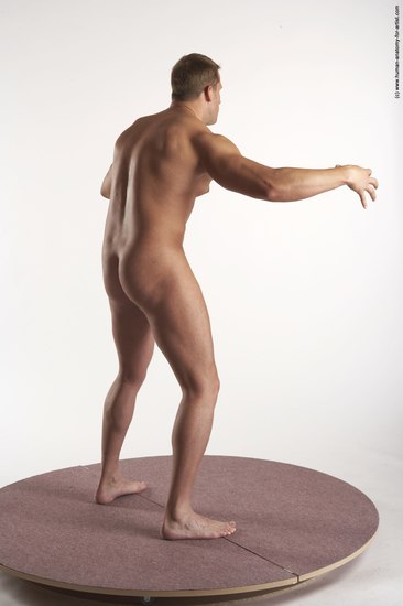 Nude Man White Standing poses - ALL Average Short Brown Standing poses - simple Realistic