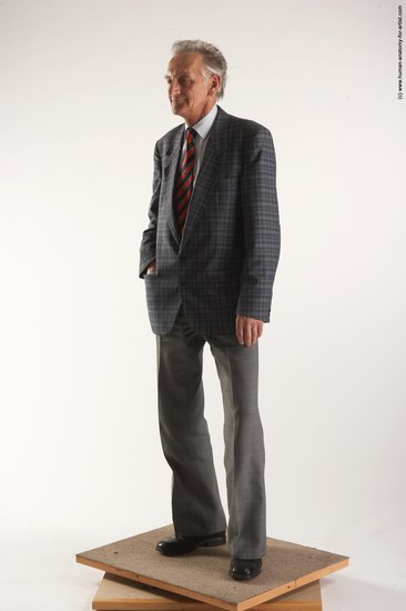 and more Business Man White Standing poses - ALL Slim Bald Grey Standing poses - simple Academic