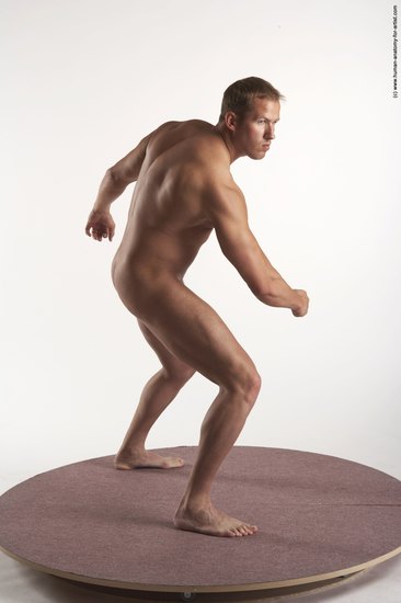 Nude Man White Standing poses - ALL Average Short Brown Standing poses - simple Realistic