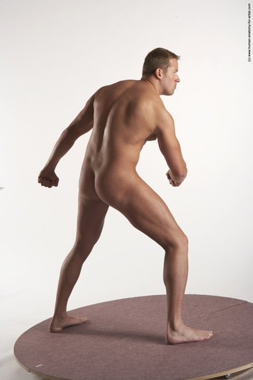 Nude Man White Standing poses - ALL Average Short Brown Standing poses - simple Realistic