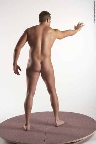 Nude Man White Standing poses - ALL Average Short Brown Standing poses - simple Realistic