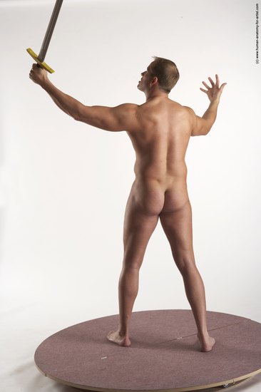 Nude Man White Standing poses - ALL Average Short Brown Standing poses - simple Realistic