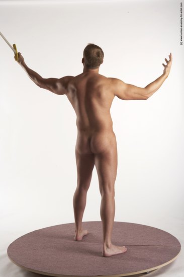 Nude Man White Standing poses - ALL Average Short Brown Standing poses - simple Realistic