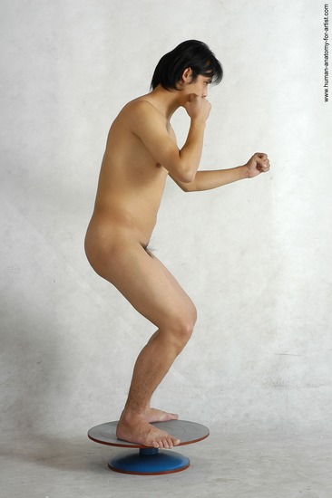 Nude Martial art Man Asian Standing poses - ALL Average Medium Black Standing poses - simple Realistic