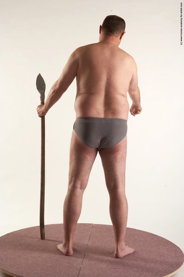 Underwear Man White Standing poses - ALL Chubby Short Brown Standing poses - simple Academic