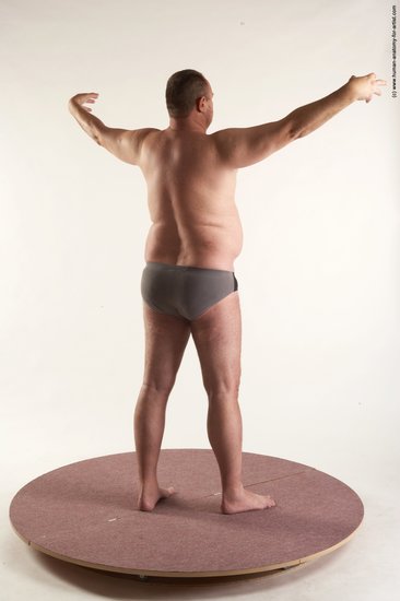 Underwear Man White Standing poses - ALL Chubby Short Brown Standing poses - simple Academic