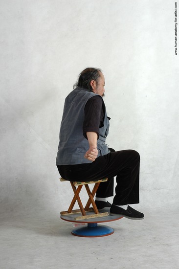 and more Casual Man Asian Sitting poses - simple Chubby Bald Black Sitting poses - ALL Academic