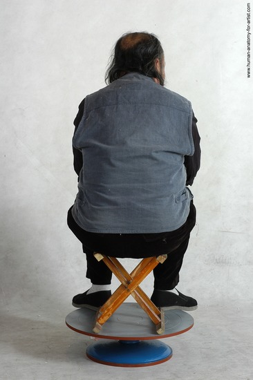 and more Casual Man Asian Sitting poses - simple Chubby Bald Black Sitting poses - ALL Academic