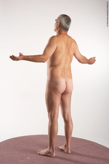 Nude Man White Standing poses - ALL Average Short Grey Standing poses - simple Realistic