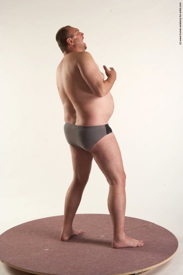 Underwear Man White Standing poses - ALL Chubby Short Brown Standing poses - simple Academic