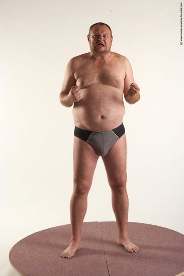 Underwear Man White Standing poses - ALL Chubby Short Brown Standing poses - simple Academic