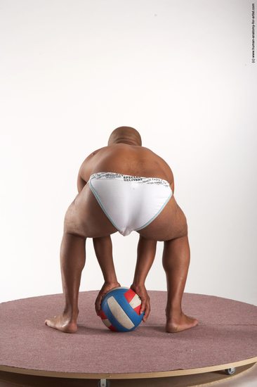 Underwear Man Black Moving poses Average Bald Academic