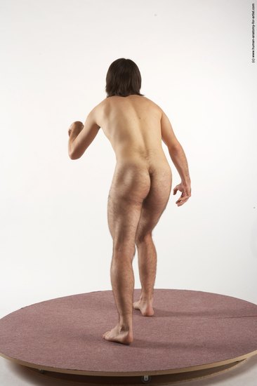 Nude Man White Standing poses - ALL Slim Medium Brown Standing poses - simple Realistic