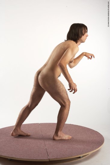 Nude Man White Standing poses - ALL Slim Medium Brown Standing poses - simple Realistic