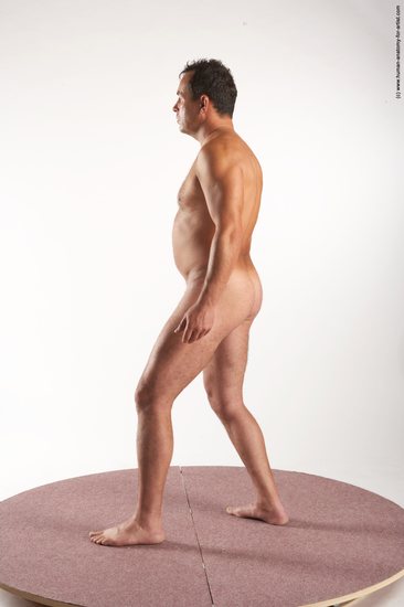 Nude Man White Standing poses - ALL Average Short Brown Standing poses - simple Realistic