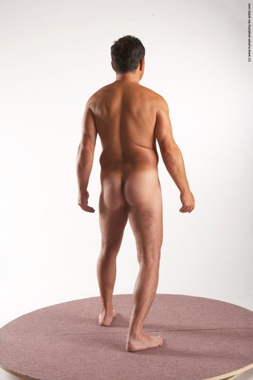 Nude Man White Standing poses - ALL Average Short Brown Standing poses - simple Realistic