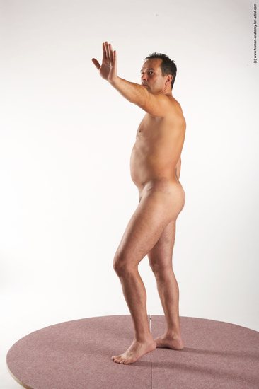 Nude Man White Standing poses - ALL Average Short Brown Standing poses - simple Realistic