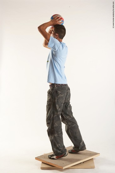 Casual Holding Man White Standing poses - ALL Slim Short Brown Standing poses - simple Academic