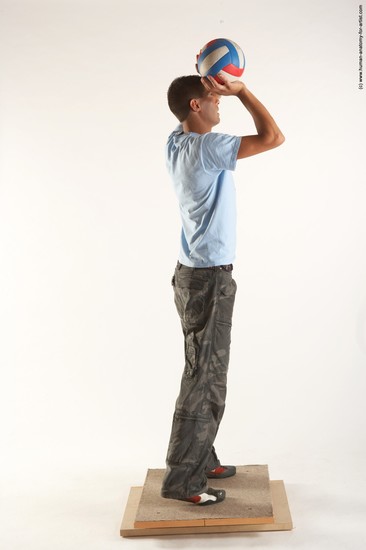 Casual Holding Man White Standing poses - ALL Slim Short Brown Standing poses - simple Academic