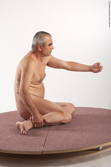 Nude Man White Sitting poses - simple Average Short Grey Sitting poses - ALL Realistic