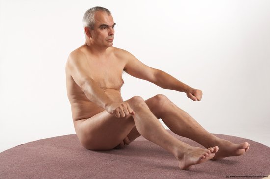 Nude Man White Sitting poses - simple Average Short Grey Sitting poses - ALL Realistic