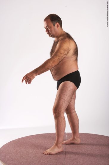 Nude Man White Standing poses - ALL Chubby Short Brown Standing poses - simple Realistic