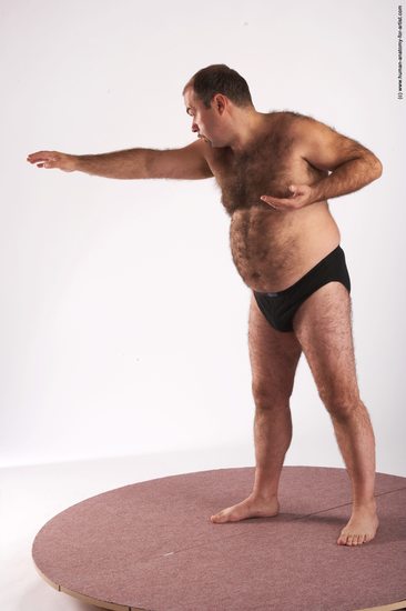 Nude Man White Standing poses - ALL Chubby Short Brown Standing poses - simple Realistic