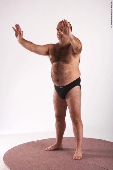 Nude Man White Standing poses - ALL Chubby Short Brown Standing poses - simple Realistic