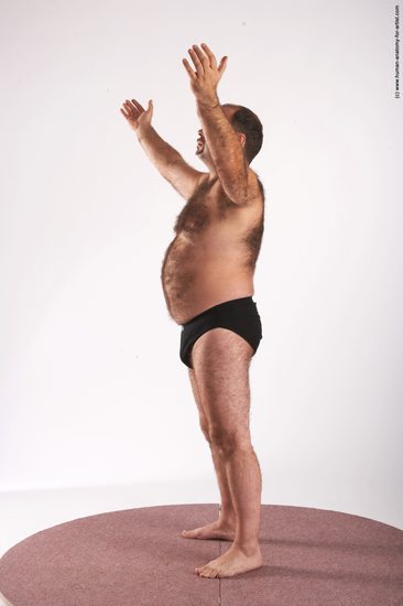 Nude Man White Standing poses - ALL Chubby Short Brown Standing poses - simple Realistic