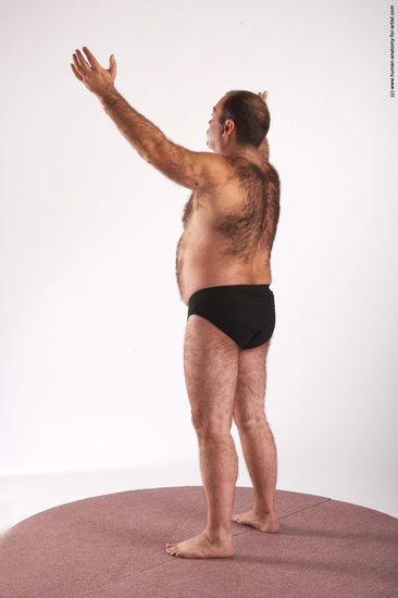 Nude Man White Standing poses - ALL Chubby Short Brown Standing poses - simple Realistic