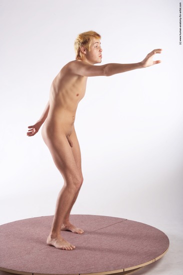 Nude Man White Standing poses - ALL Average Short Brown Standing poses - simple Realistic