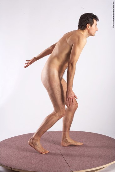 Nude Man White Standing poses - ALL Slim Short Brown Standing poses - simple Realistic