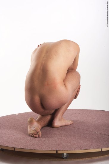 Nude Man White Sitting poses - simple Average Short Brown Sitting poses - ALL Realistic