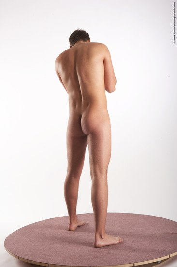 Nude Martial art Man White Standing poses - ALL Average Short Brown Standing poses - simple Realistic